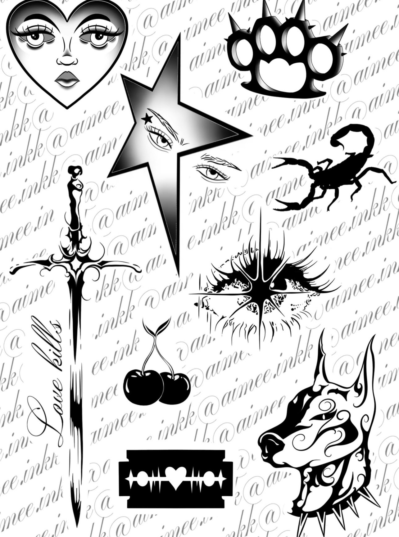 Flash sheet, available designs